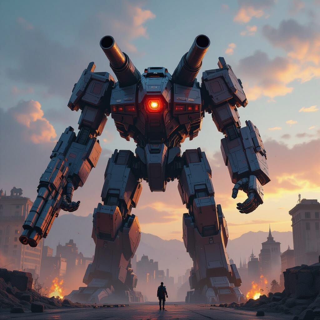 Massive Pacific Rim Jaeger with Giant Cannons