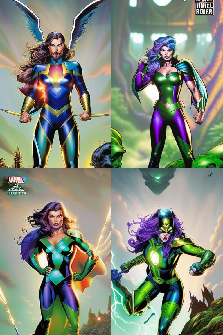 Princess Warrior Superhero in Comic Book Art