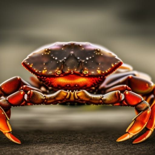 Steampunk Crab: Detailed Digital Matte Painting