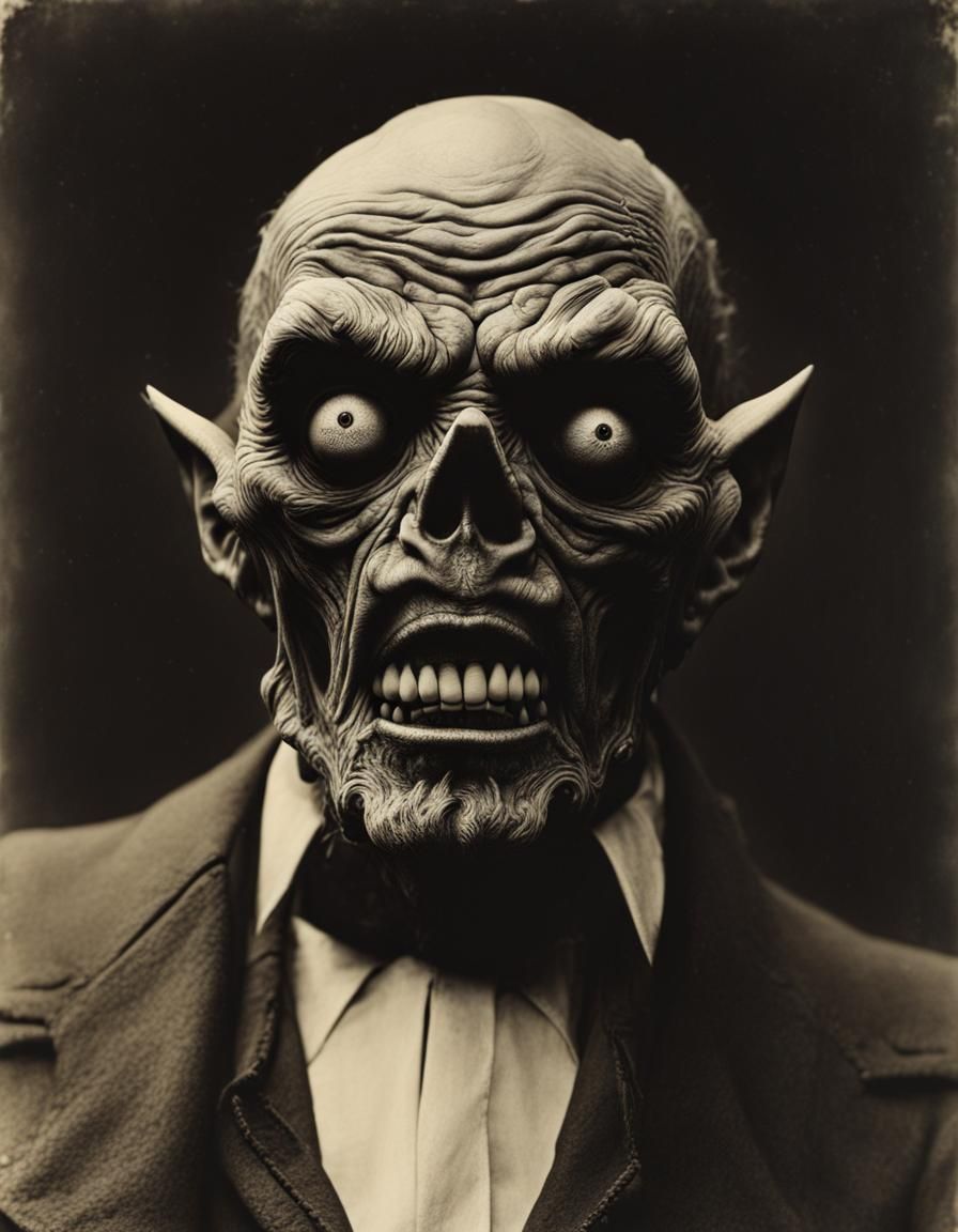 Epic Realism Zombie in Vintage Photo Style