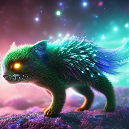 Fantasy Quantum Creature in Macro Photography