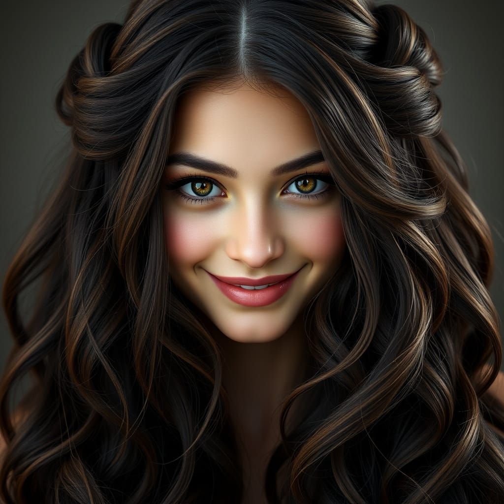 Stunning Hyper-Realistic Portrait of a Young Woman