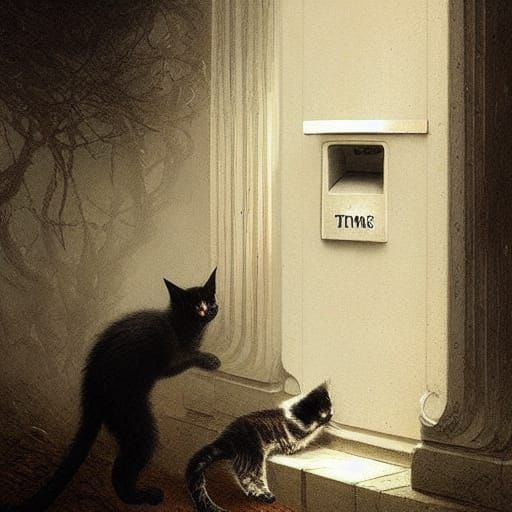 Kittens Bolted to Mailboxes: Horror Art
