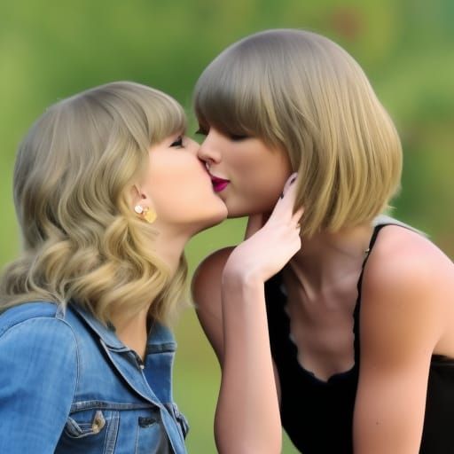 Girls Kissing: An AI-Generated Image of Affection