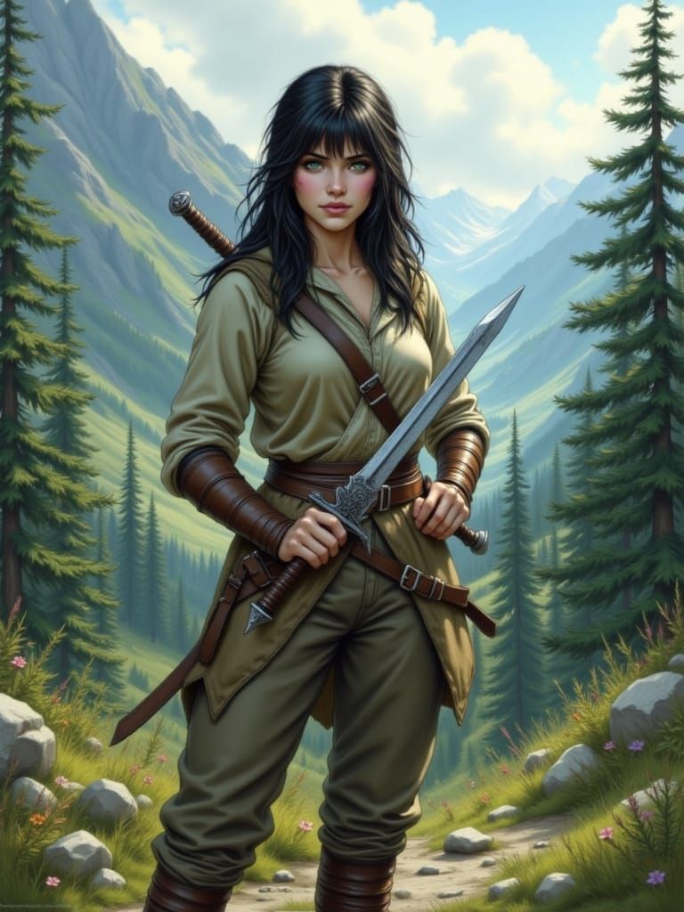Vinneth: A Warrior's Portrait in a Mountain Forest