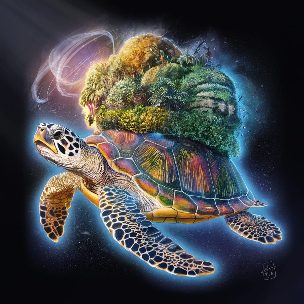Cosmic Turtle Concert in Outer Space