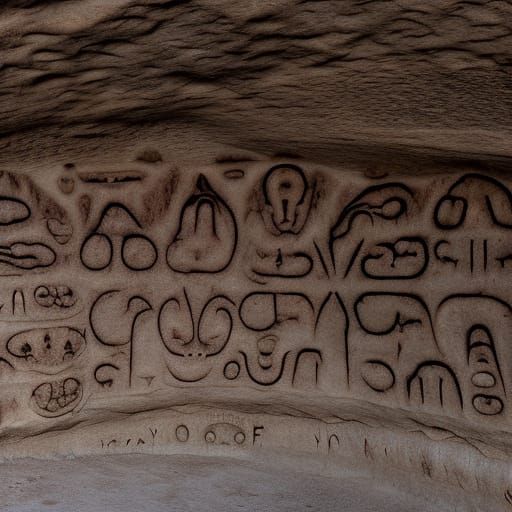 Ancient Cave Wall Carvings of Swear Words