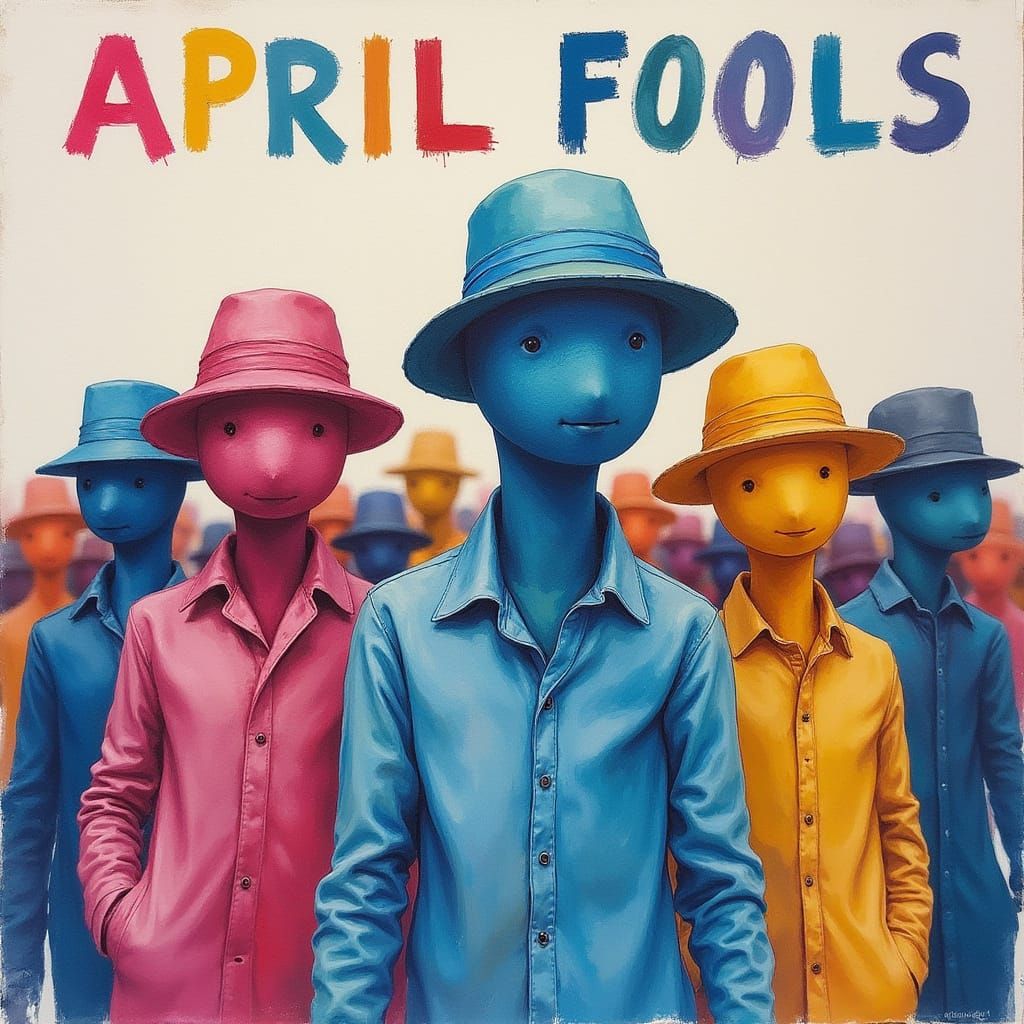 Vibrant Whimsical Surreal Tourist Scene in Epic Impressionis...