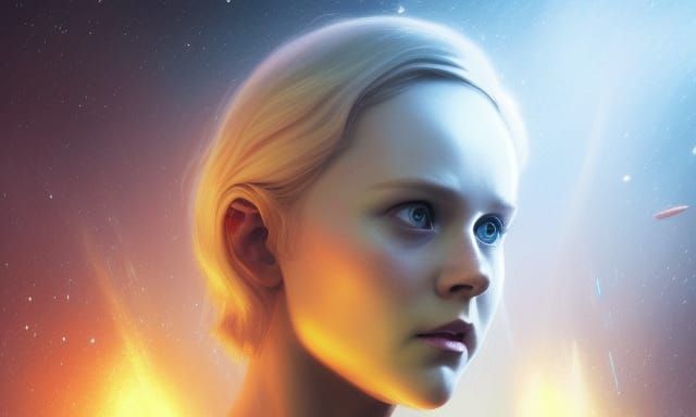 Alison Pill Star Trek Portrait in Art Nouveau Style