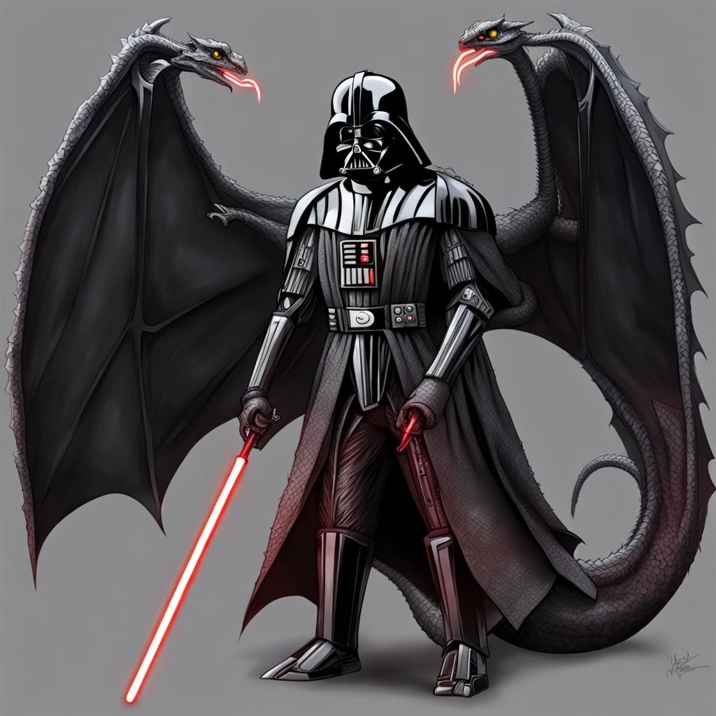 Darth Vader Dragon: A Sci-Fi Fantasy Hybrid