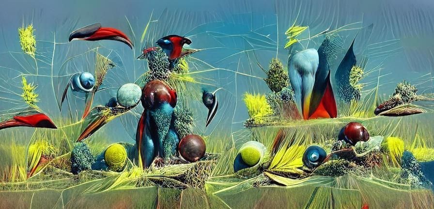 Nature's Diverse Dominance: A Surreal Photoillustration