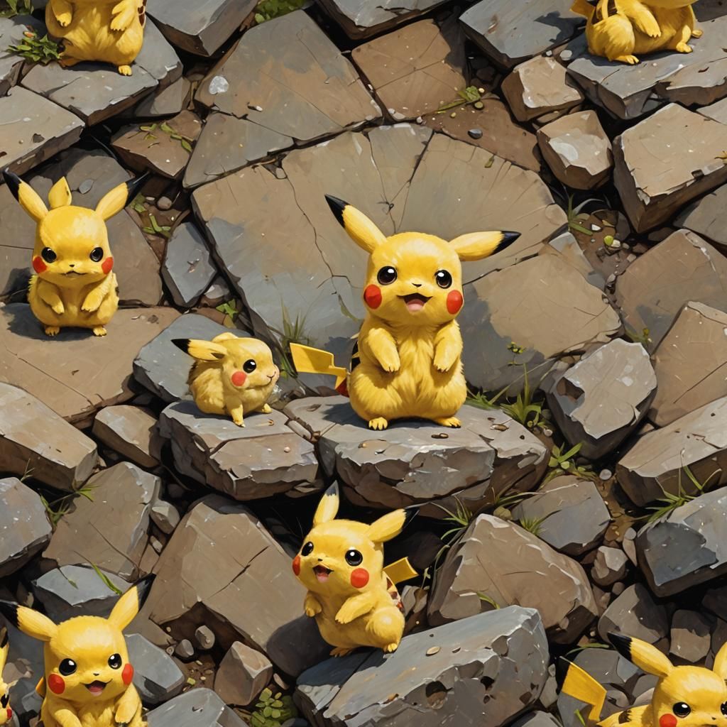 Baby Pikachu: An Oil Painting