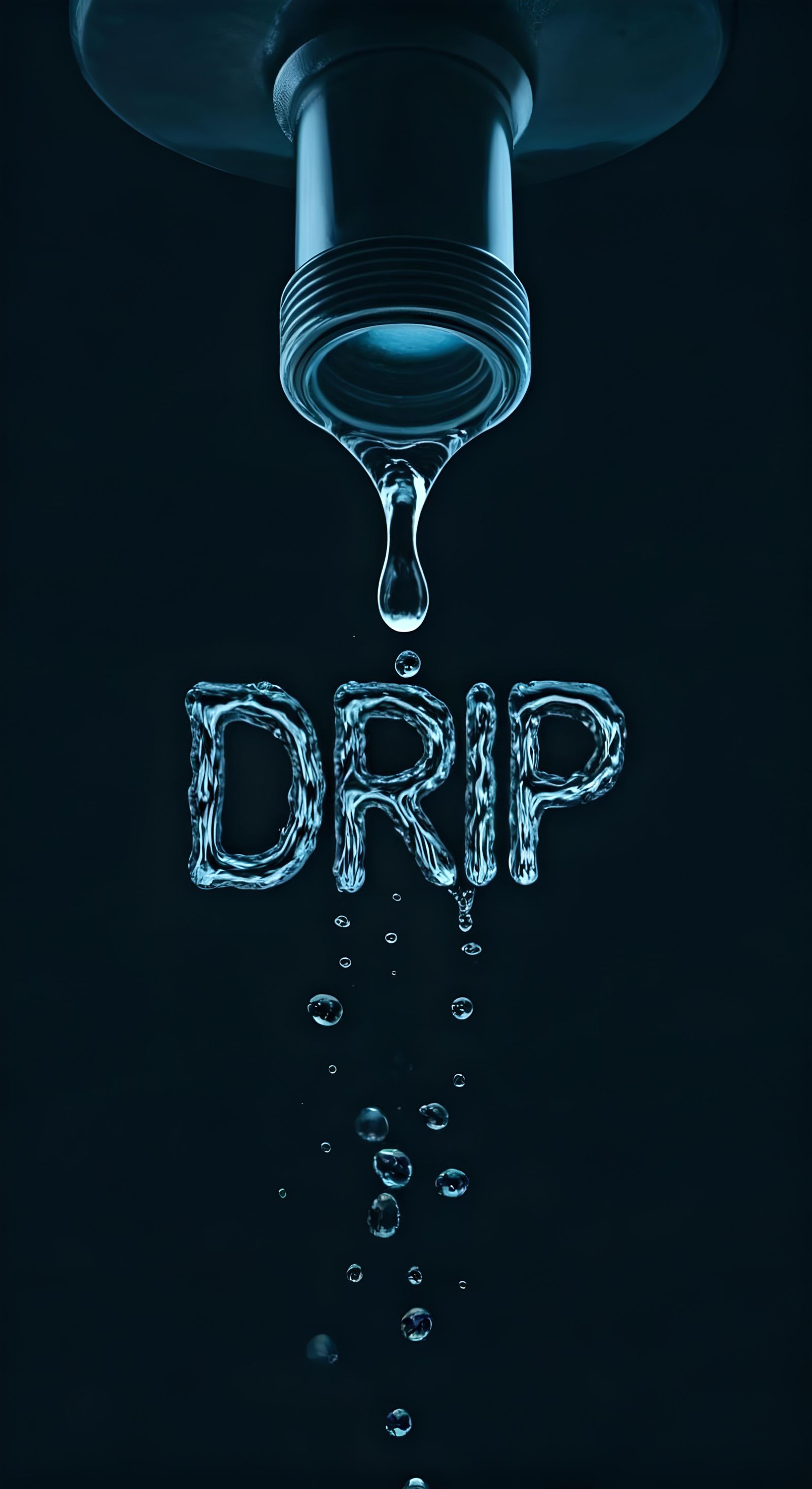 Translucent Droplets Fall from Leaky Faucet