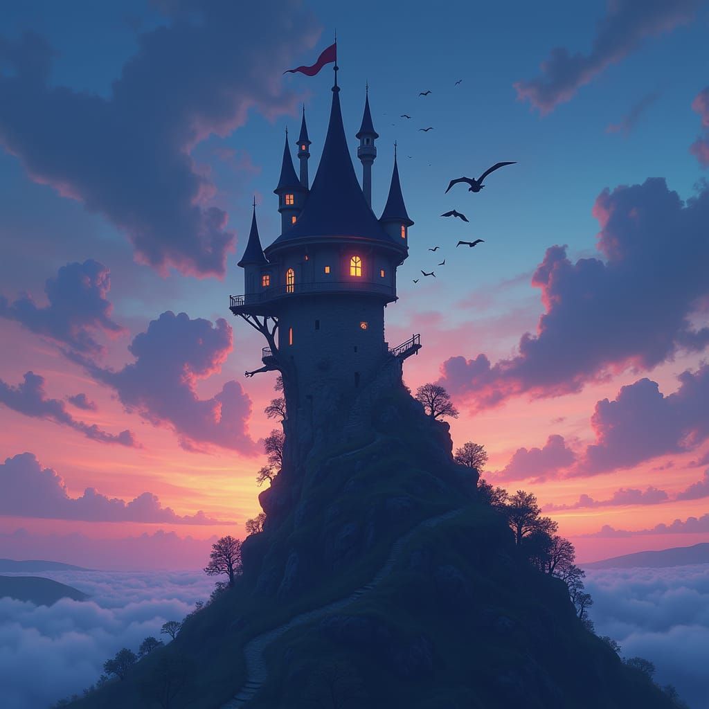 Crooked wizard tower