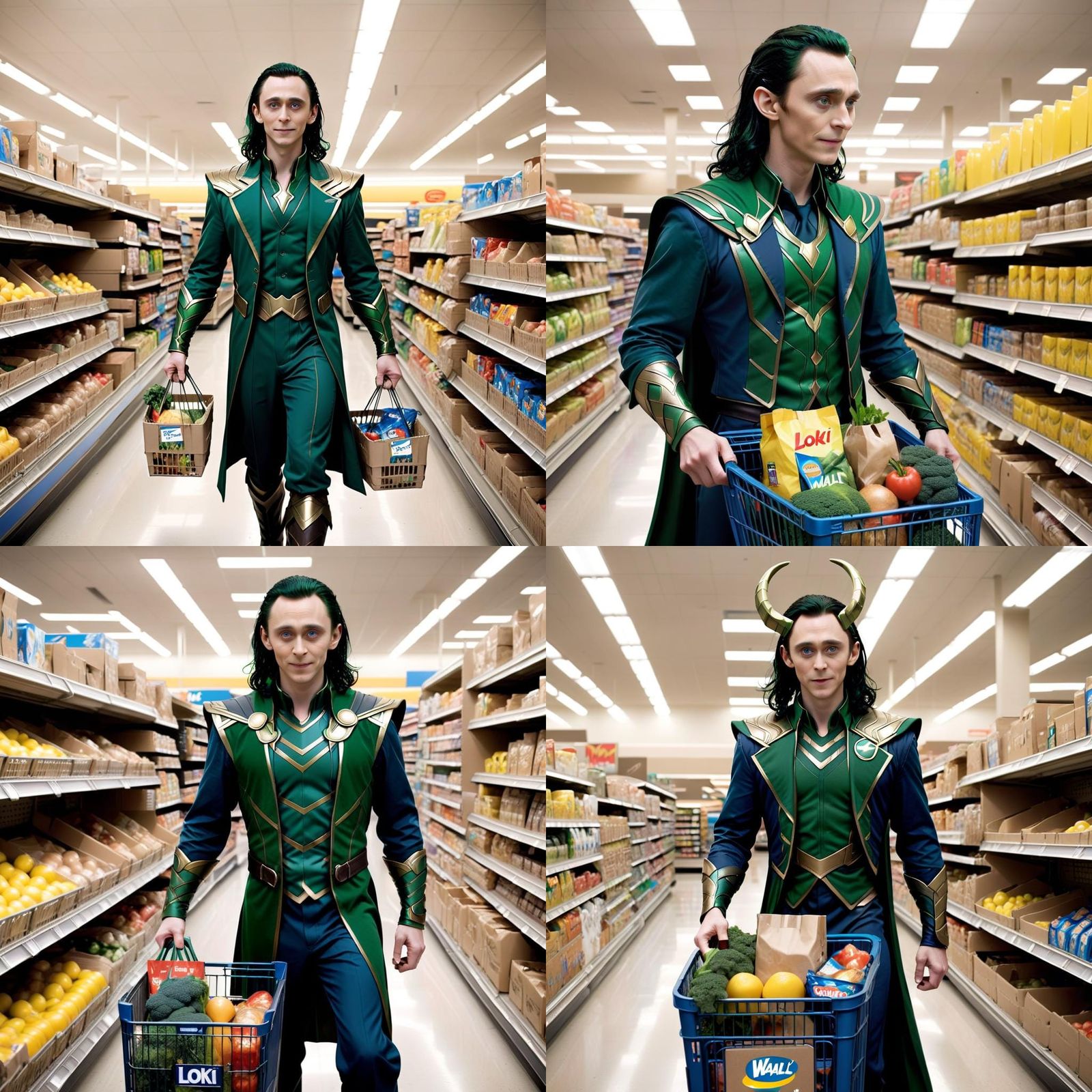 Loki Delivers Groceries From Asgard to Wal-mart
