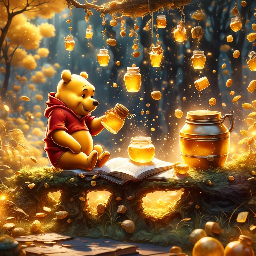 Winnie the Pooh Honey Fantasy Art
