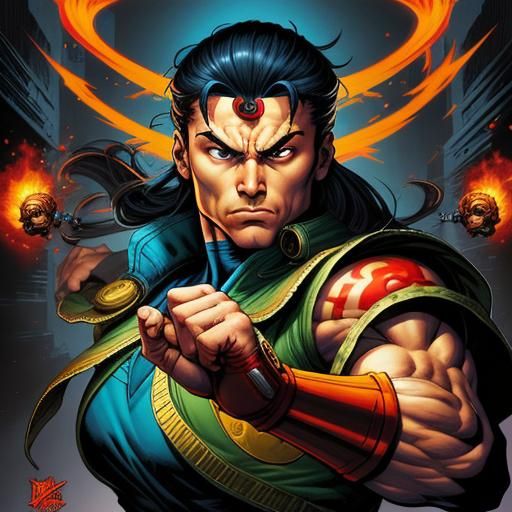 Street Fighter Comic Book Art by Brooks and Mumford