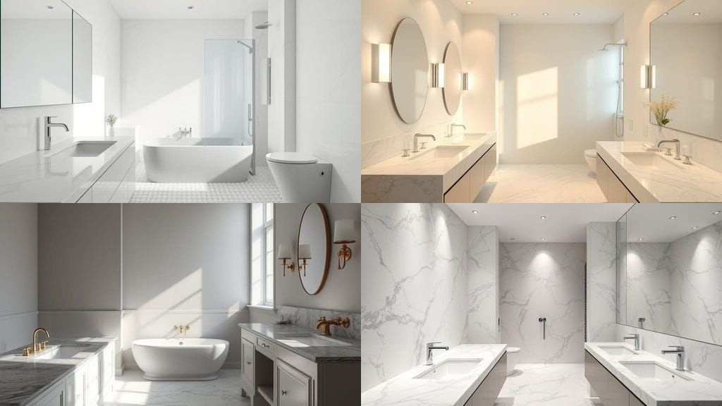 Surreal Bathroom Scene in Soft Pastel Hues