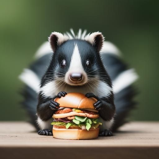 Skunk Sandwich: Professional Photography with Bokeh