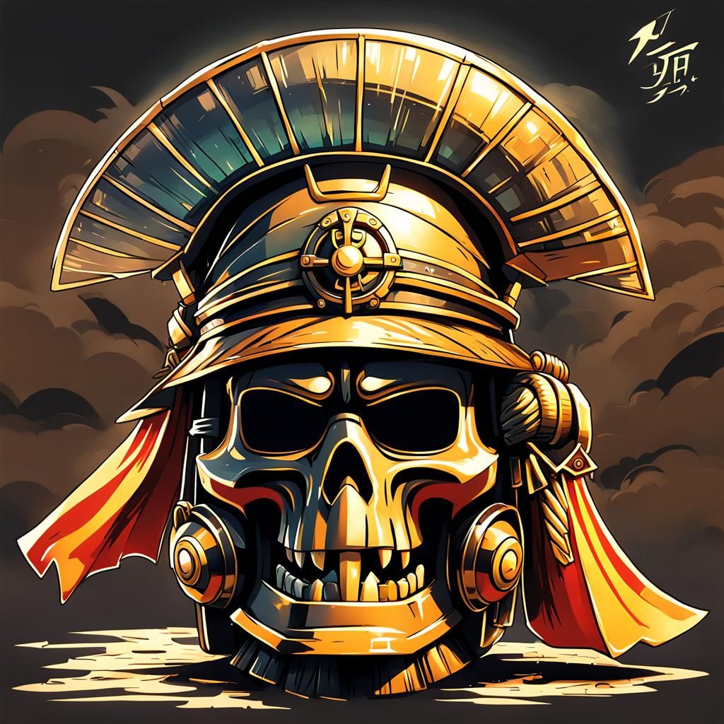 Airship Pirate Tiki in Anime Style