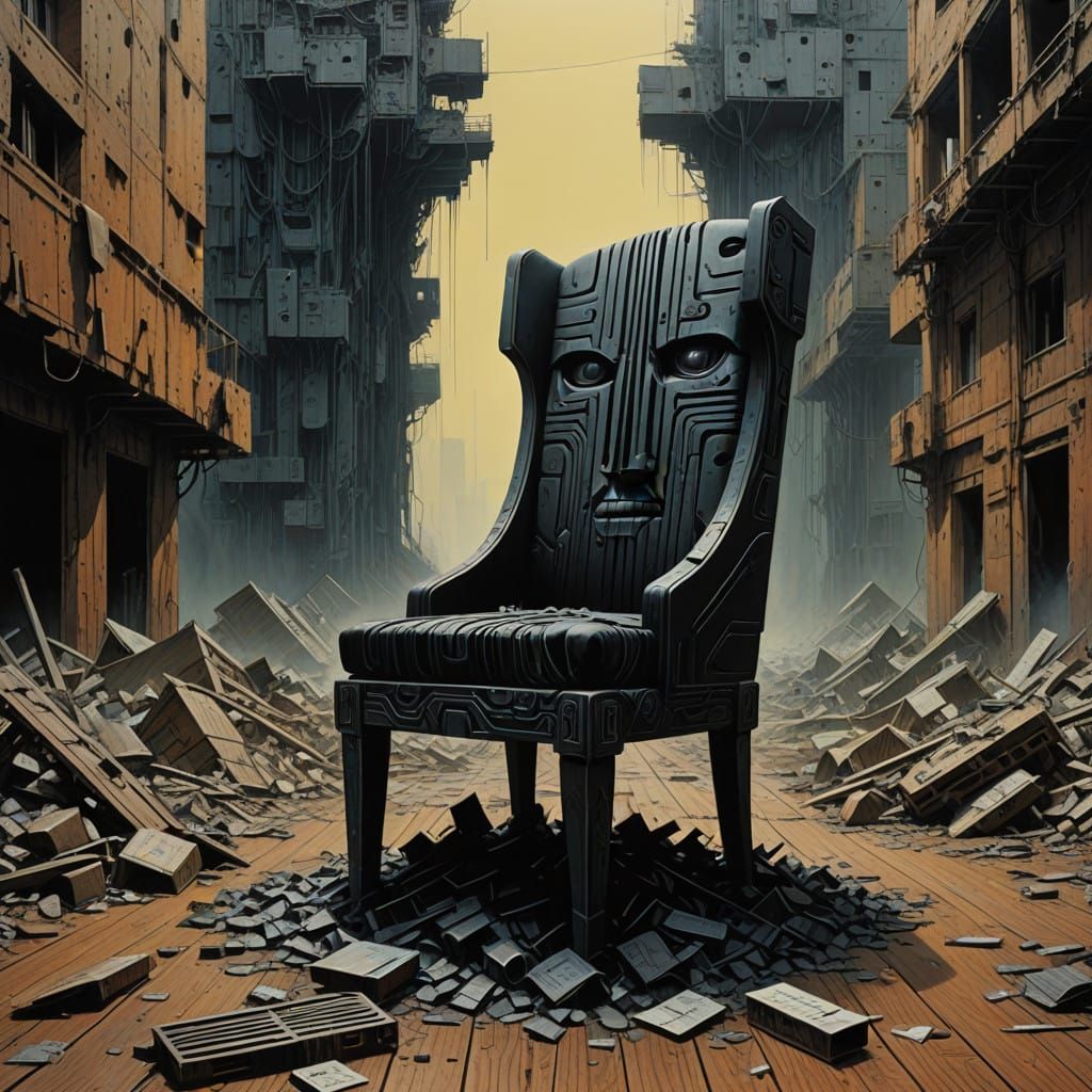 Distressed Consumerism in Charcoal Drawing