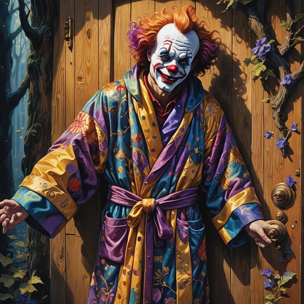 Mystical Forest: Clown Bathrobe Concept Art