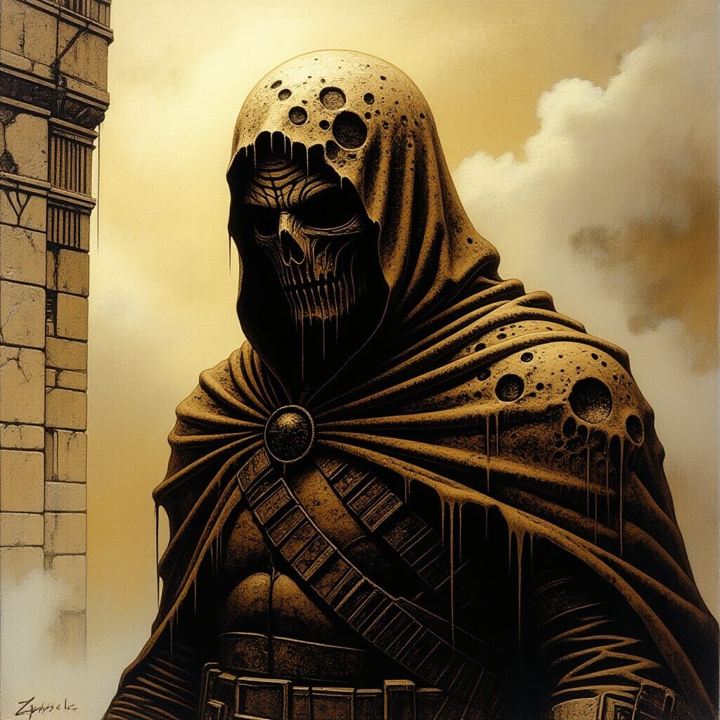 Mold Warlord in Dark Fantasy Style