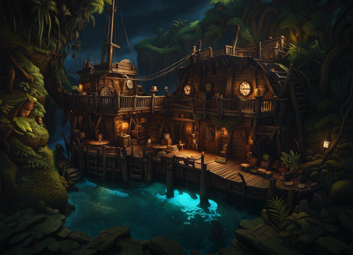 Pirate Hideaway Tavern in Secret Cove