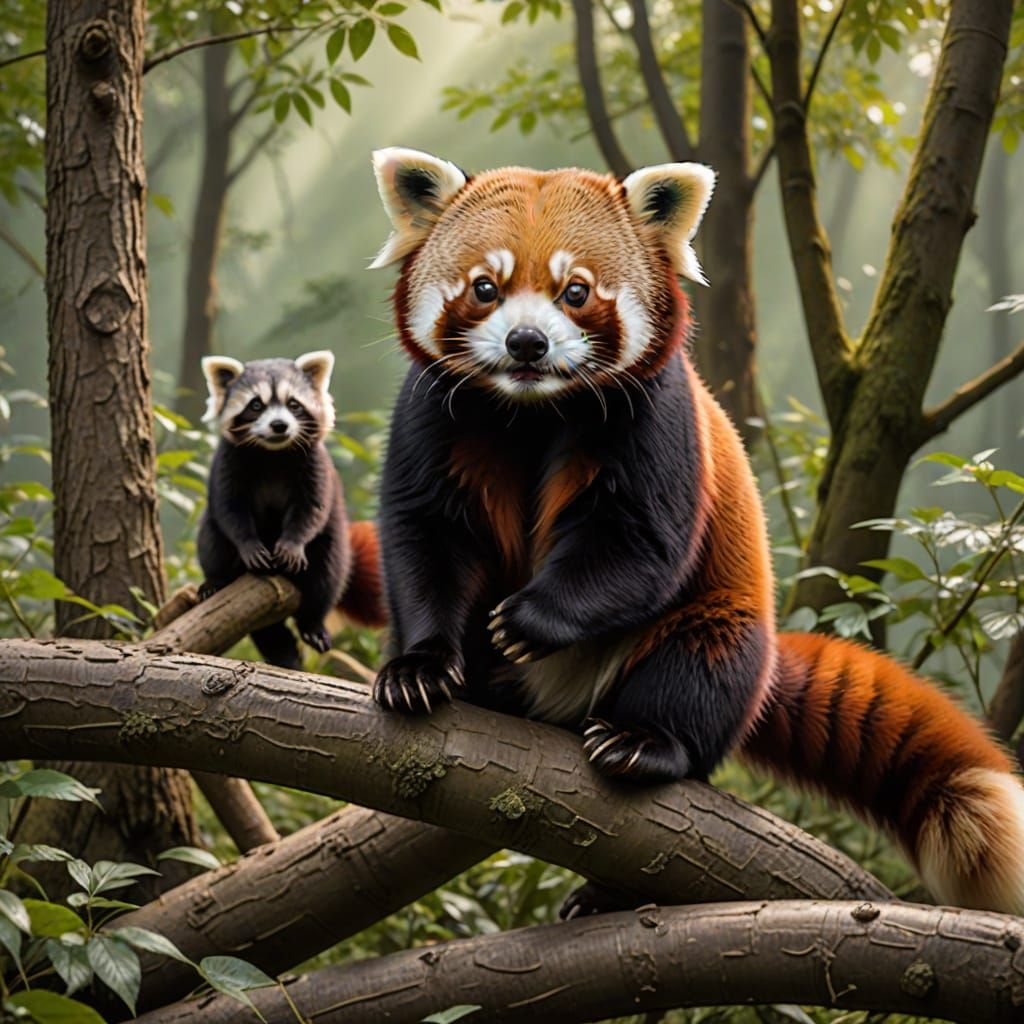 Red Panda Saves Raccoon Friends in Time-Traveling Adventure