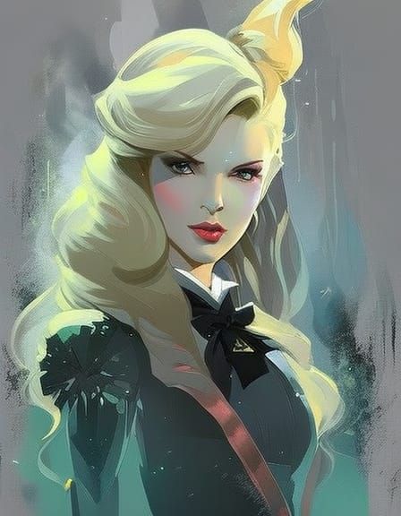 Glinda the Good Witch Portrait in Speedpaint Style