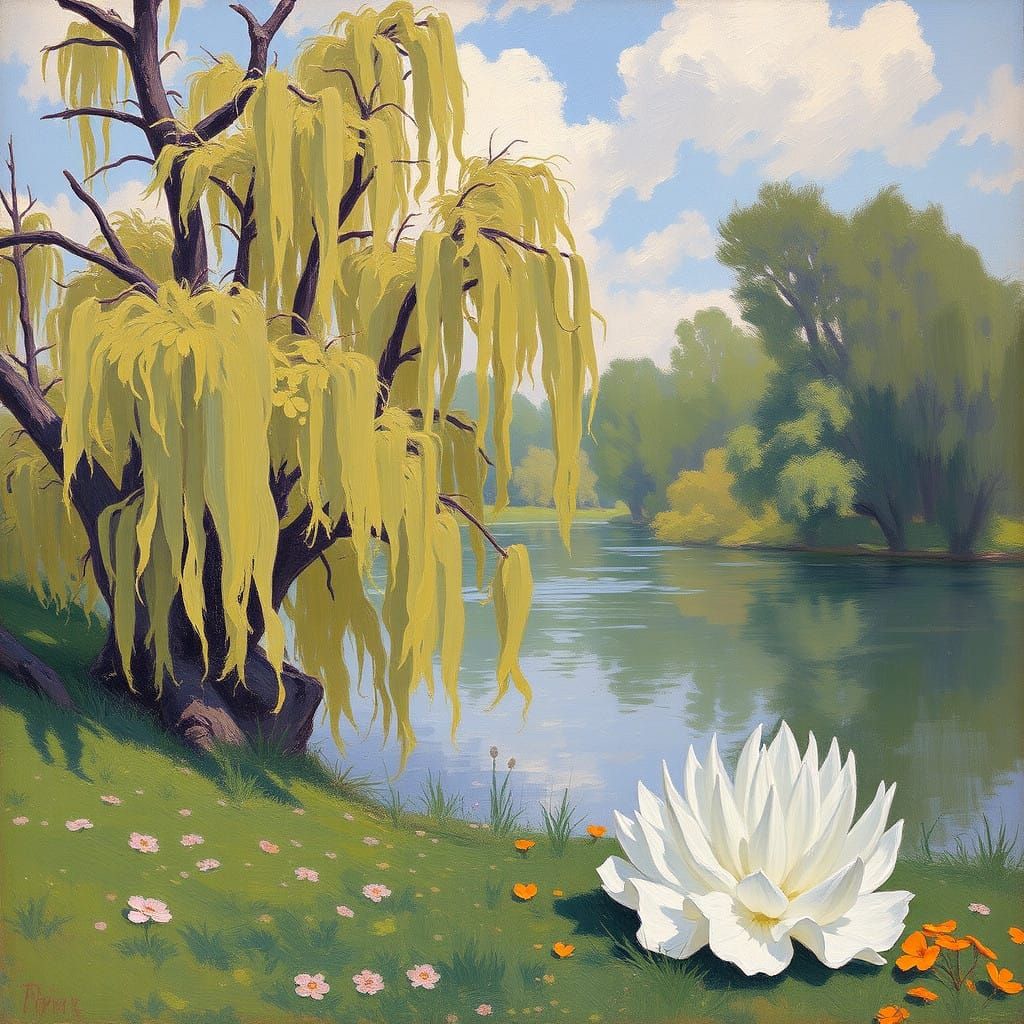 Impressionist Masters Unite in Harmonious Landscape