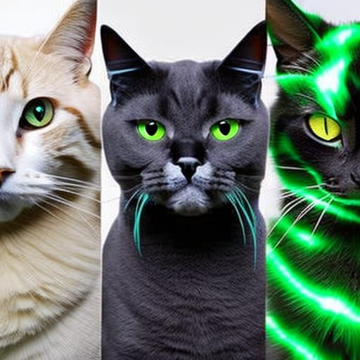 Emerald Cat as God of Thunder