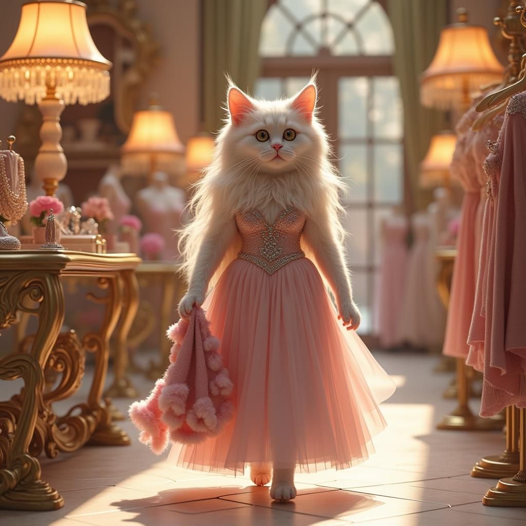 Elegant Cat's Boutique Shopping Spree in 8k