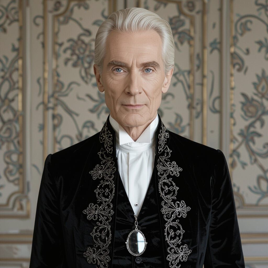 Mysterious Man in Cyberpunk Tower