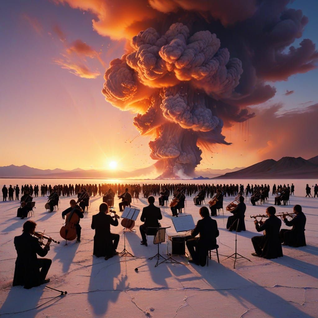 Surreal Sunset Concert on Salar de Uyuni: Classical Meets He...