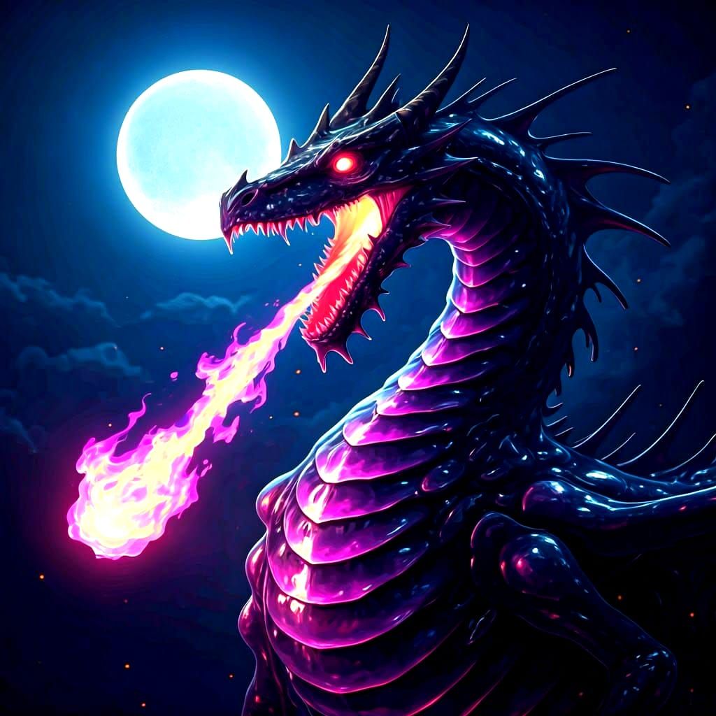Violet Ebony Dragon Alt Design