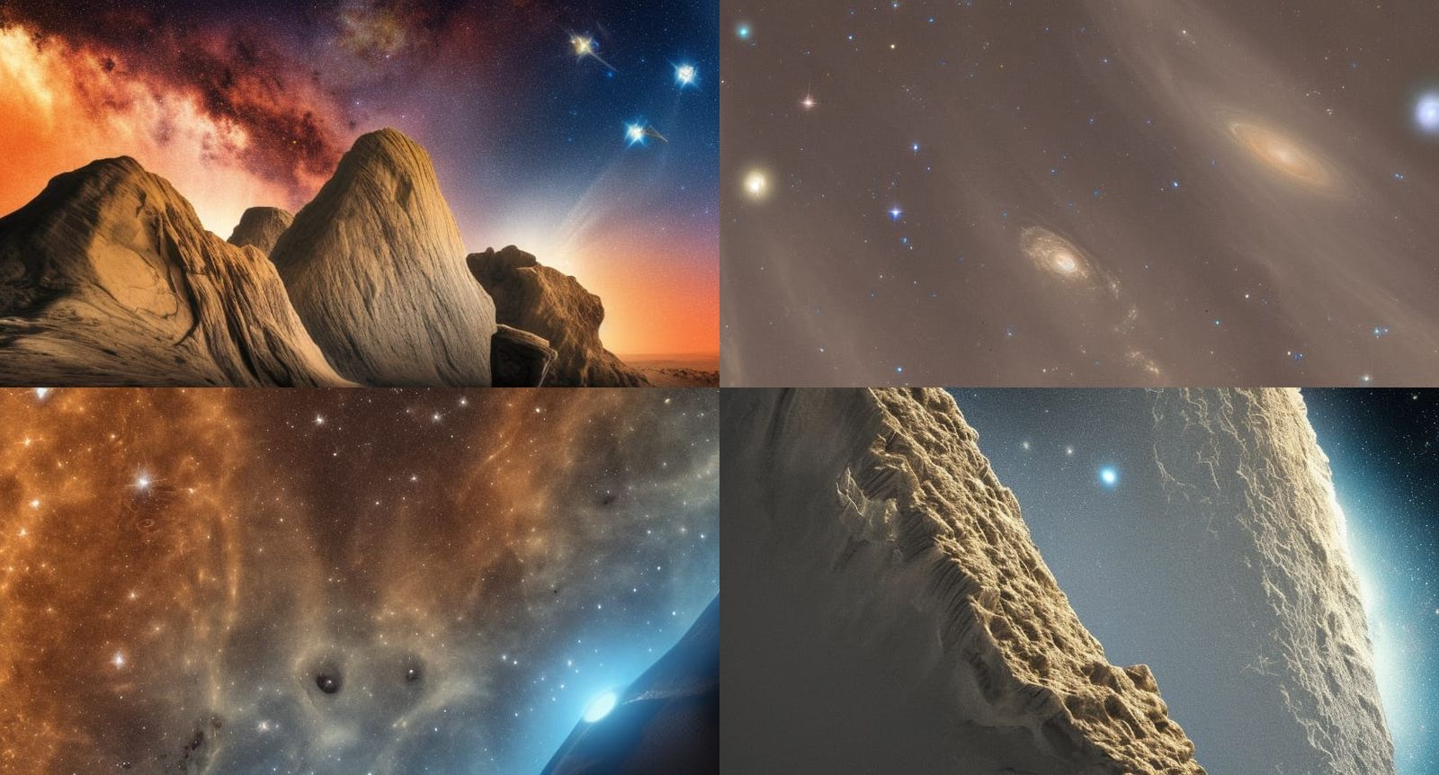 Cosmic Cliffs with Planets and Comets