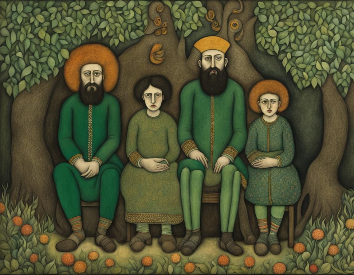 A goon family with hairy arms and extra large hairy feet #3