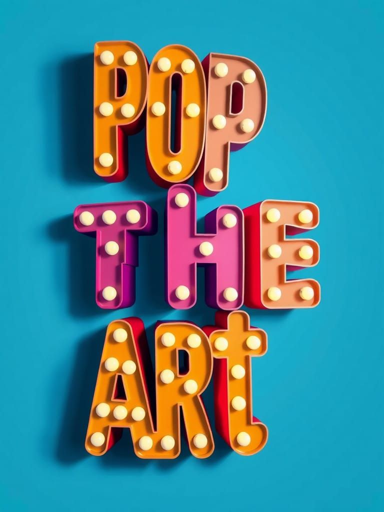 Futuristic Pop Art Typography