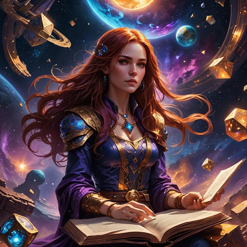 Fantasy Dungeon Master in Space Concept Art