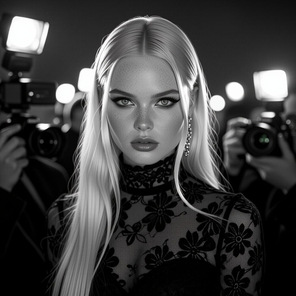 Noir Funeral Scene with Dramatic Lighting