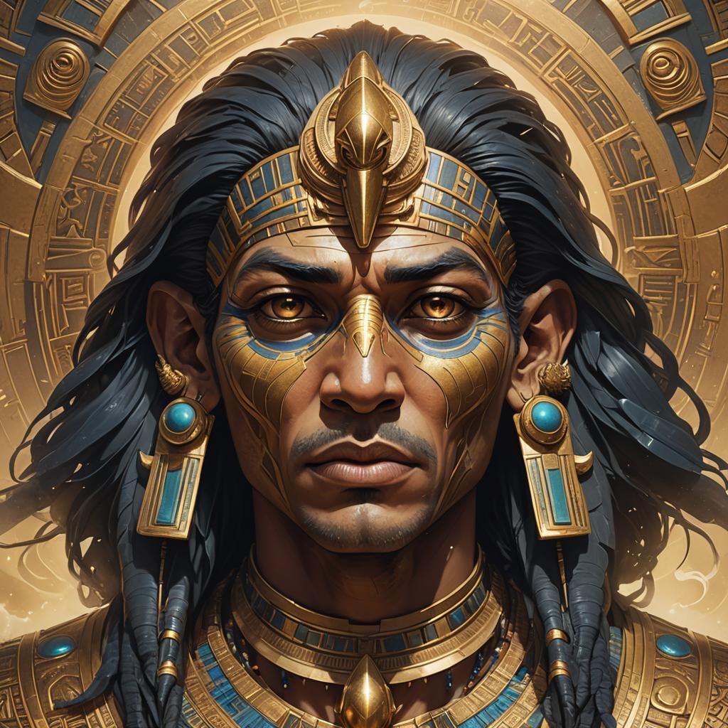 Mythic Egyptian Concept Art: Ra and Thoth