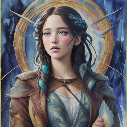 Mockingjay in Gouache Style: An Impressionist Masterpiece