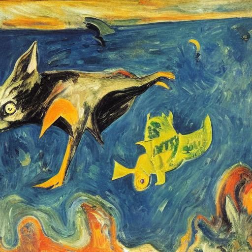 Wombat Dissolving: Cubist Onomatopoeia Art