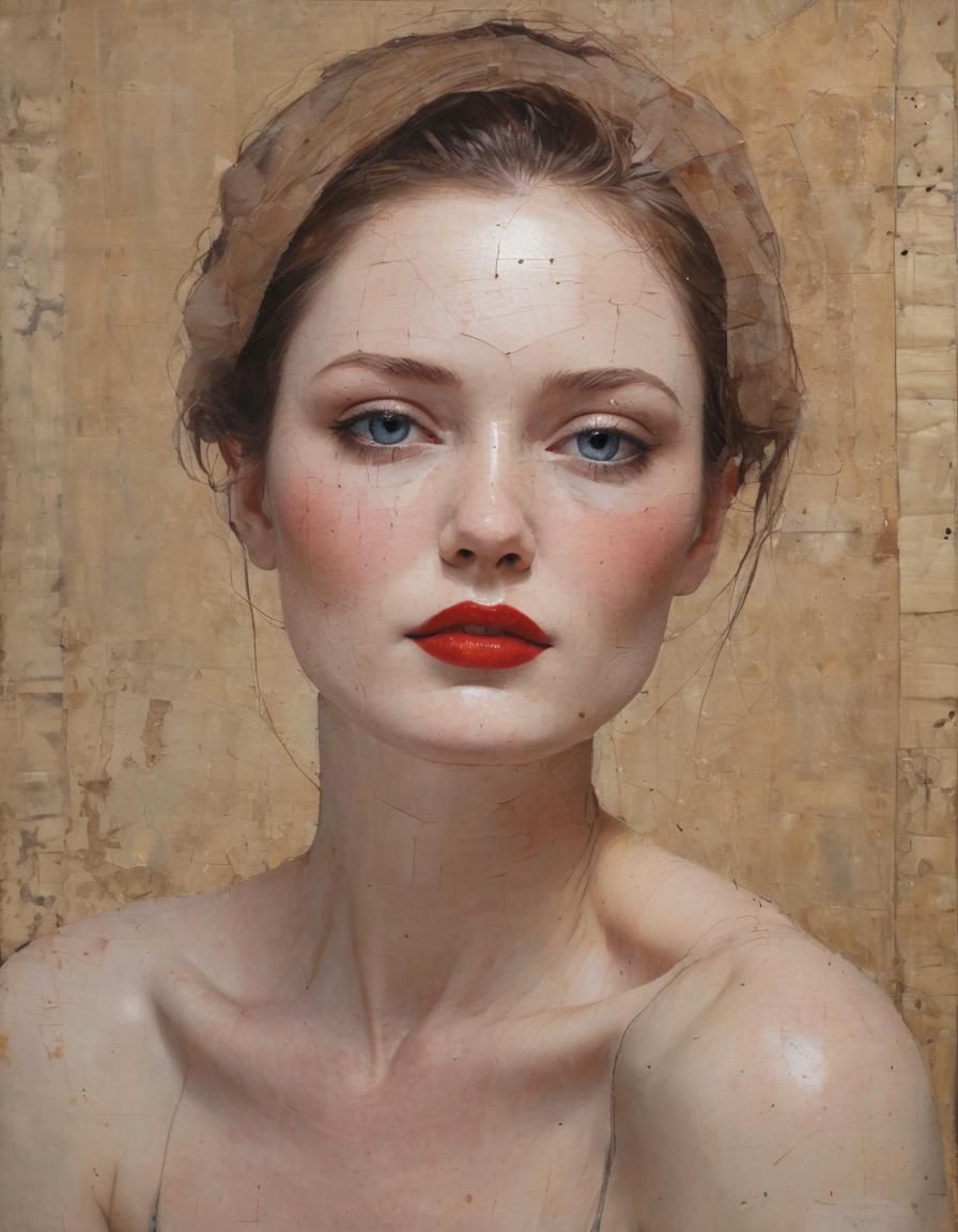 Abstract Painting in Richard Burlet Style