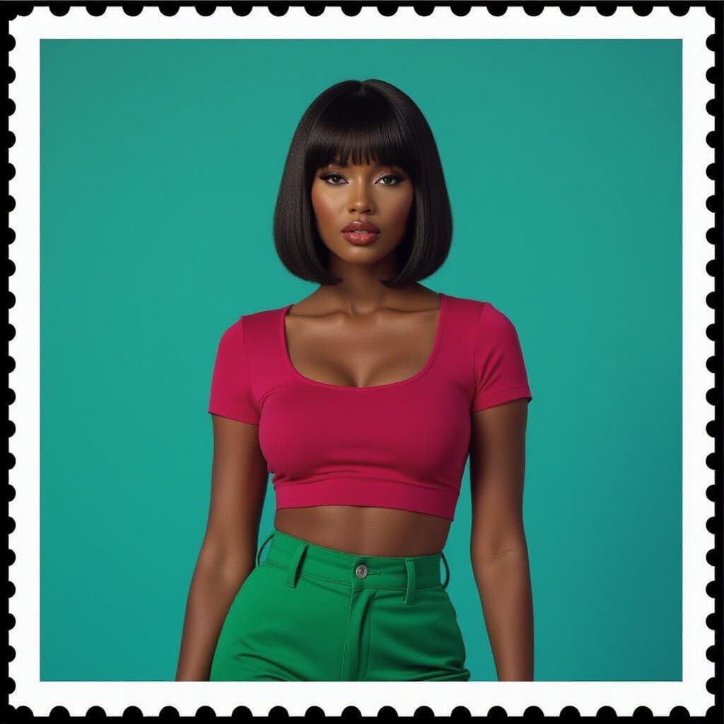 Fashion Photoshoot: Magenta & Emerald Outfit