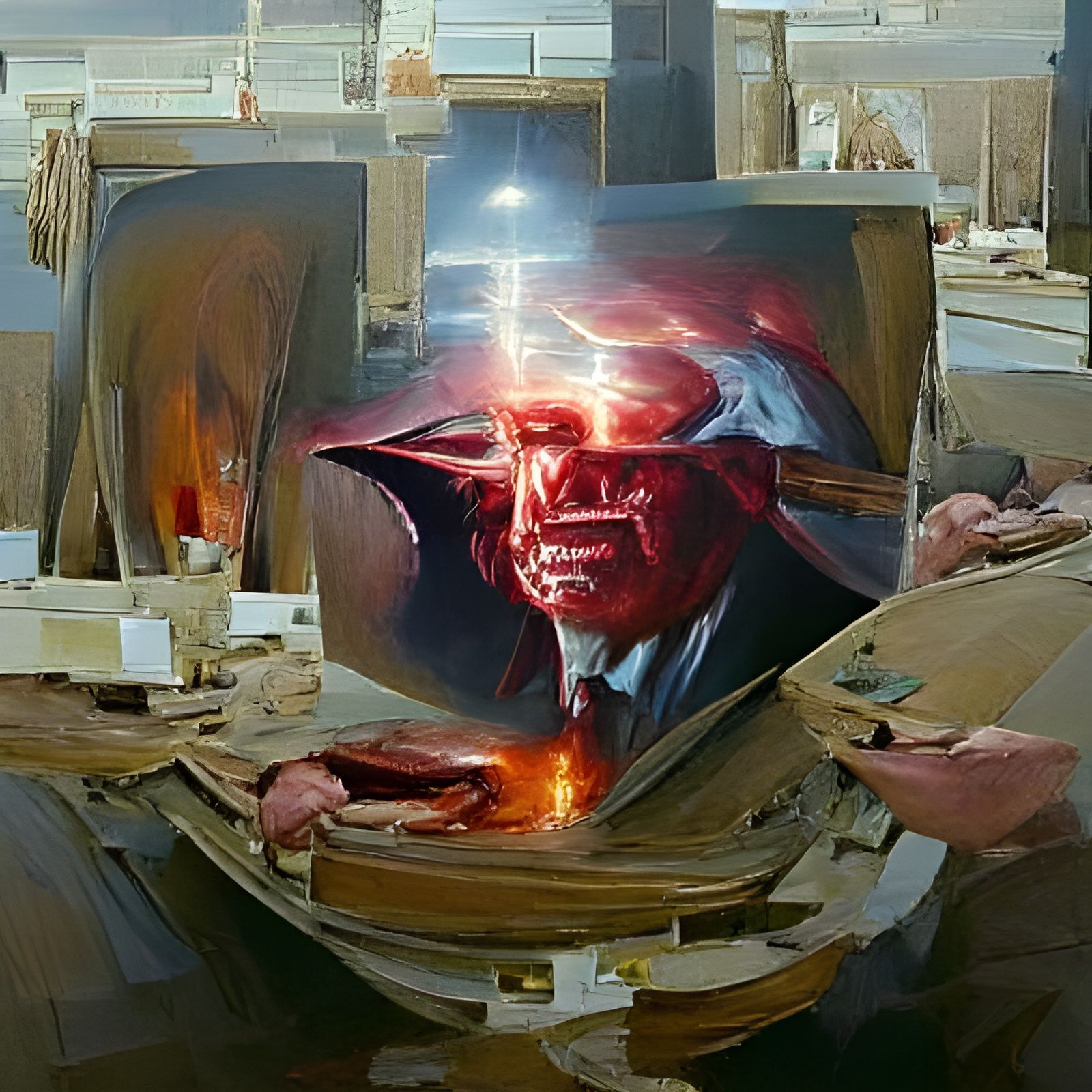 The True Evil: Oil Painting