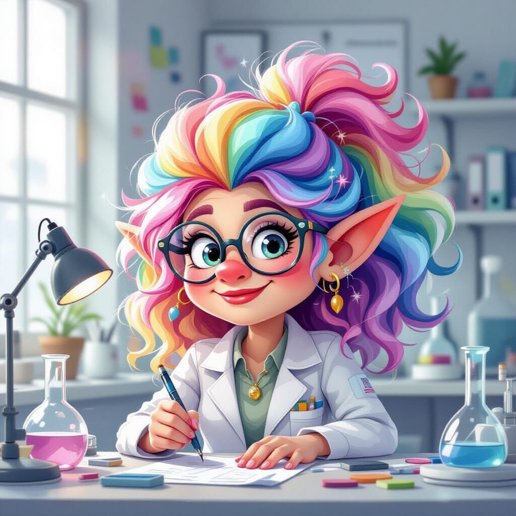 Female Troll in Lab, Bruno Bruni Style