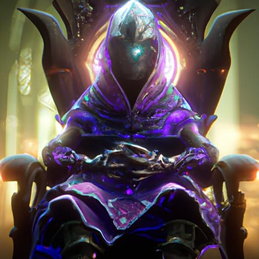 Scheming Alien in Art Nouveau Style