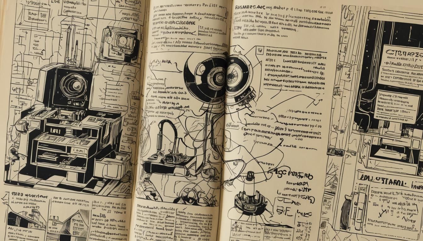 Retrofuturistic Comic Art of Mars and Chernobyl